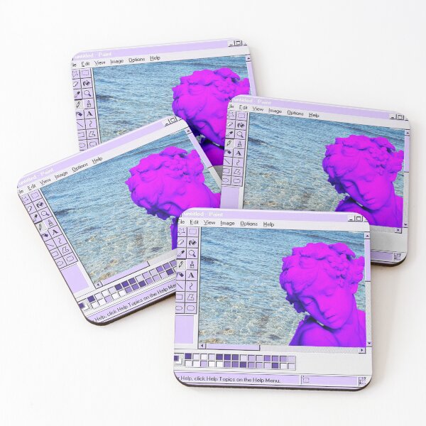 Item preview, vaporwave beach designed and sold by PapayaPlush.