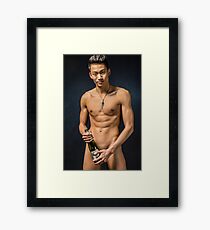 Pop the Cork Framed Print