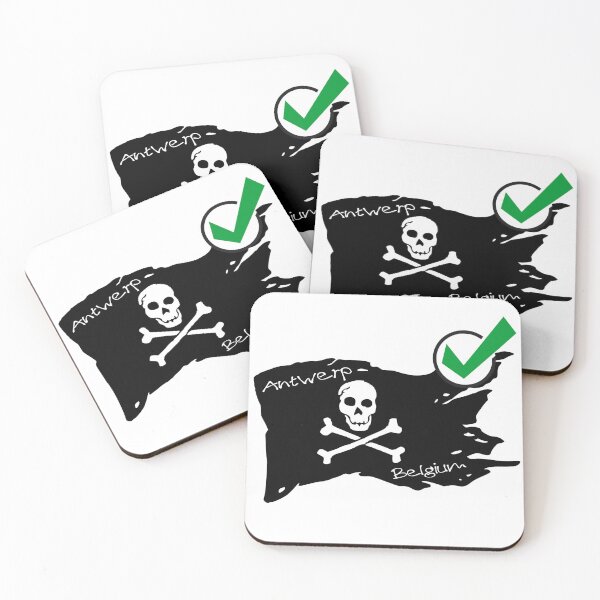 Item preview, Pirate Flag Antwerp Belgium - Pirate society designed and sold by WhereIsTravis.