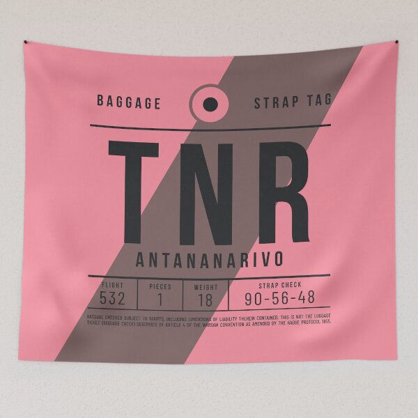 Item preview, Luggage Tag E - TNR Antananarivo Madagascar designed and sold by VoodooCircus.