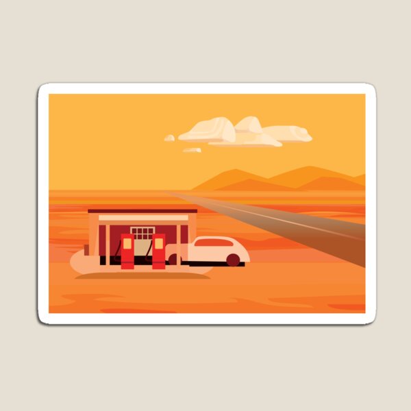 Old Gas Station in Tonapah Magnet