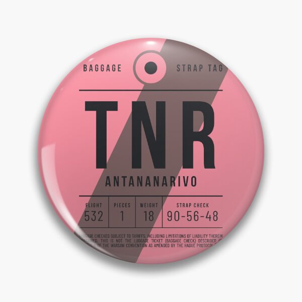 Item preview, Luggage Tag E - TNR Antananarivo Madagascar designed and sold by VoodooCircus.