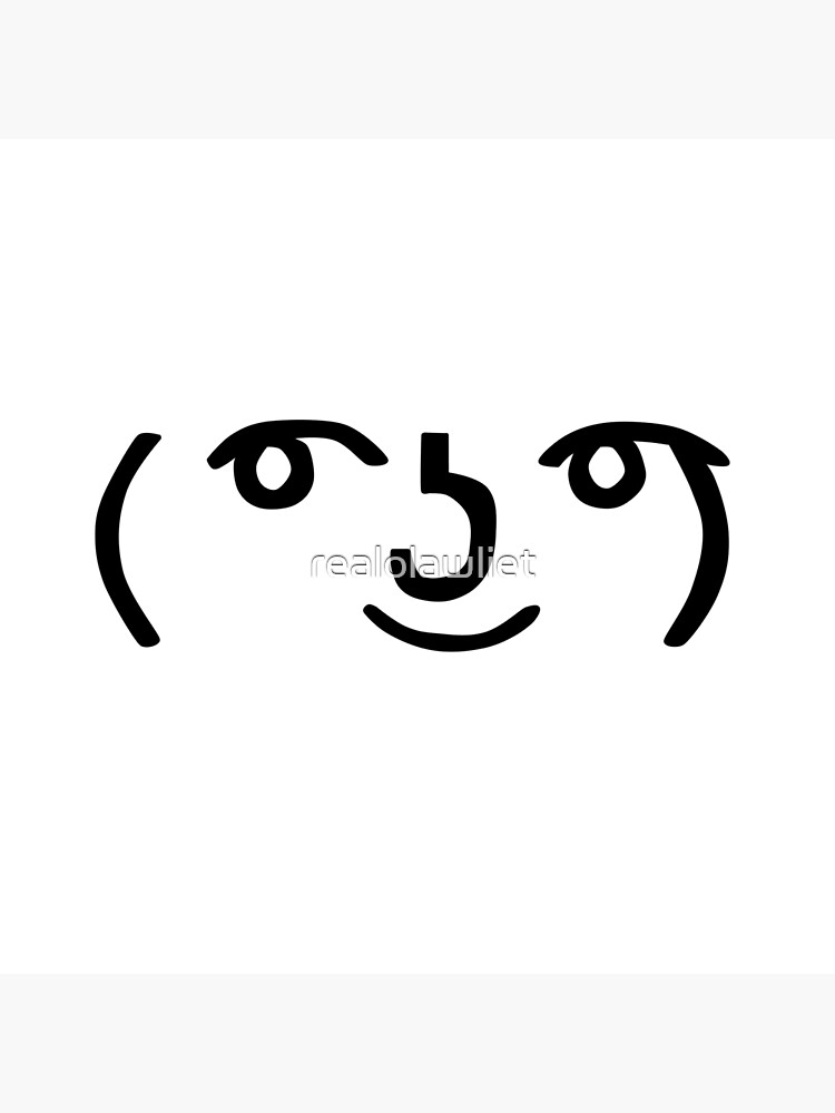 "Lenny Face" Poster by realolawliet Redbubble