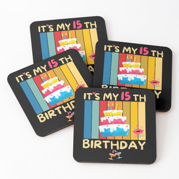 Item preview, It's My 15th Birthday Years with Bday Sweetie Cake designed and sold by CoolCreative.