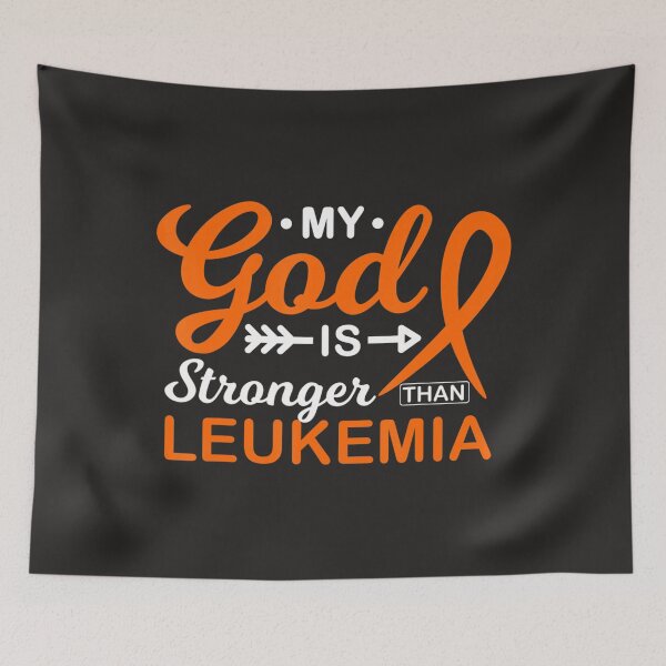 Item preview, My God is Stronger Than Leukemia Awareness Warrior Fighter  designed and sold by schromtlmaascha.