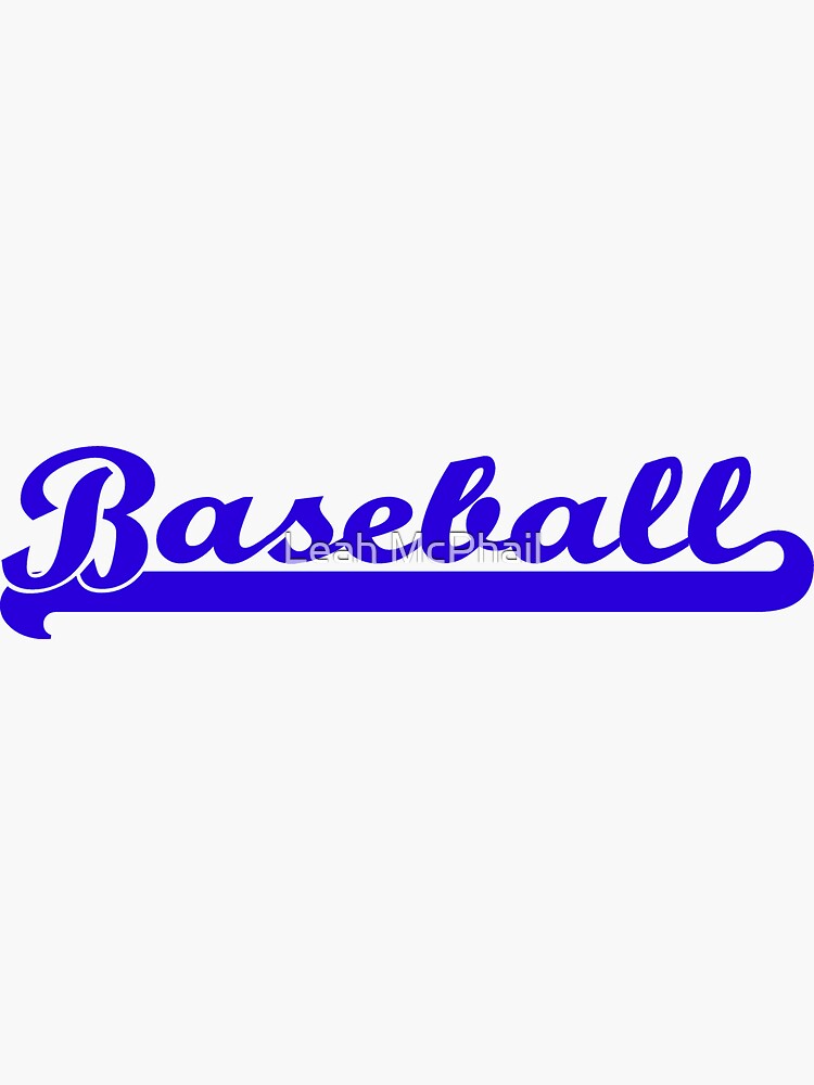 Baseball Royal Blue Typography by LeahMcPhail