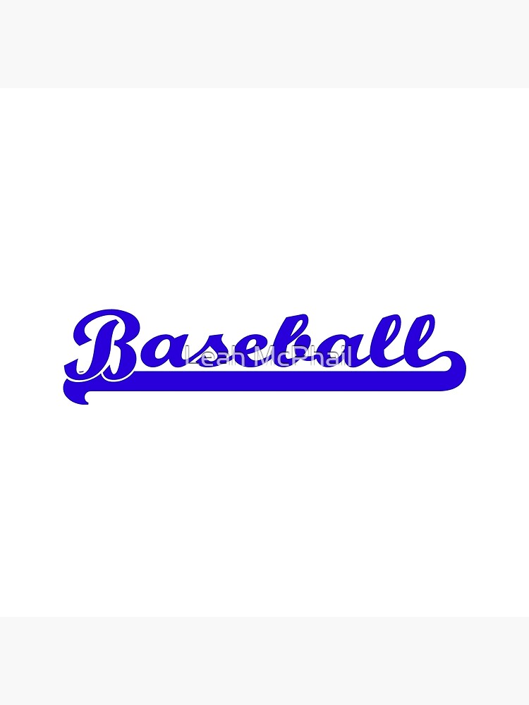 Baseball Royal Blue Typography by LeahMcPhail