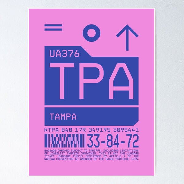 Item preview, Luggage Tag C - TPA Tampa USA designed and sold by VoodooCircus.