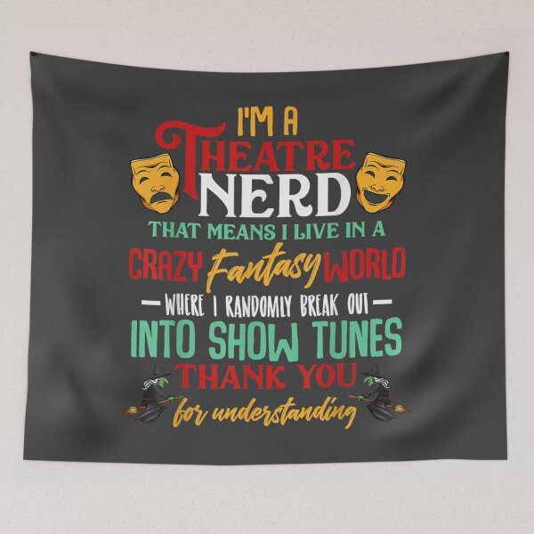 Item preview, Im a nerd on stage ater lover actor actress gift designed and sold by Rossetti36046.