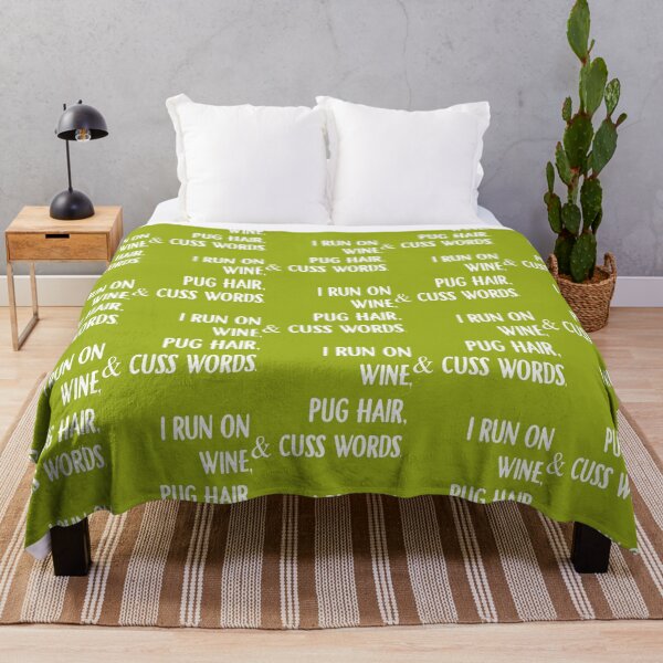 Item preview, i run on wine pug hair and cuss words drink wine pitbull designed and sold by SalteeDucAnh.