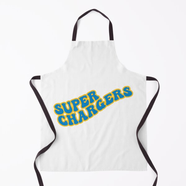 Item preview, Super Chargers Groovy with Powder Blue Text and Yellow Outline designed and sold by rickcel.
