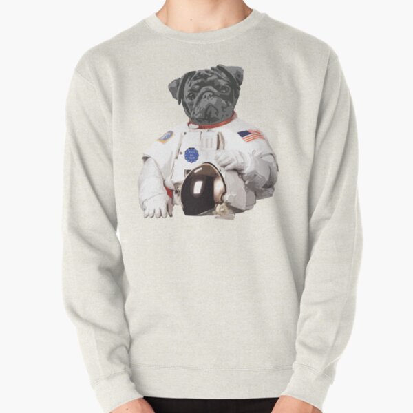 YeapLife Hoodies Cute Paw Print Pug Dog Sweater Unisex Printed Casual Travel 