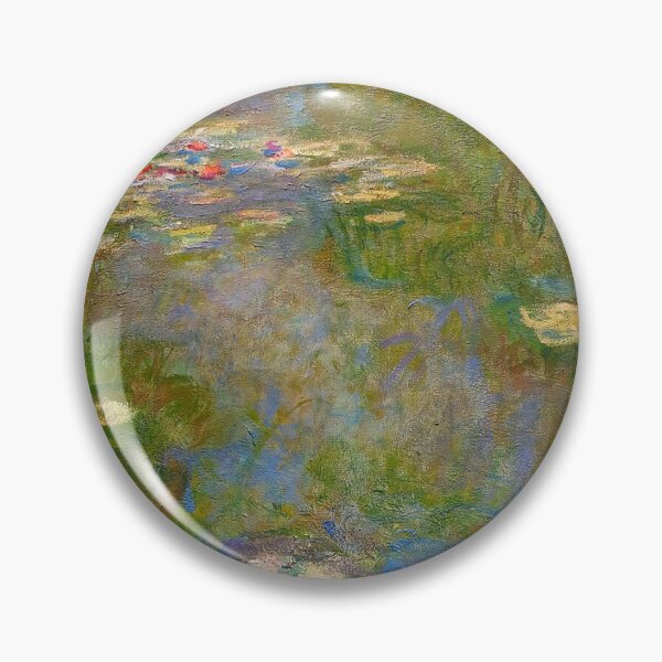 Item preview, 1918, Waterlily Pond, oil on canvas. Claude Monet. Vintage fine art  oil painting. designed and sold by naturematters.