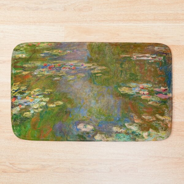 Item preview, 1918, Waterlily Pond, oil on canvas. Claude Monet. Vintage fine art  oil painting. designed and sold by naturematters.