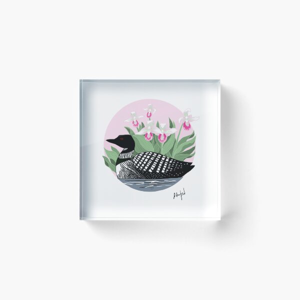 Item preview, Minnesota Loon and Lady_s Slipper   designed and sold by BeastMaximus.