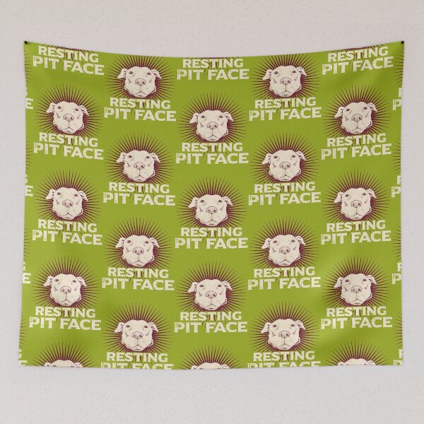 Item preview, Retro Resting Pit Face Pitbull Dog Pet Puppy Lover Sweatshirt   designed and sold by SalteeDucAnh.