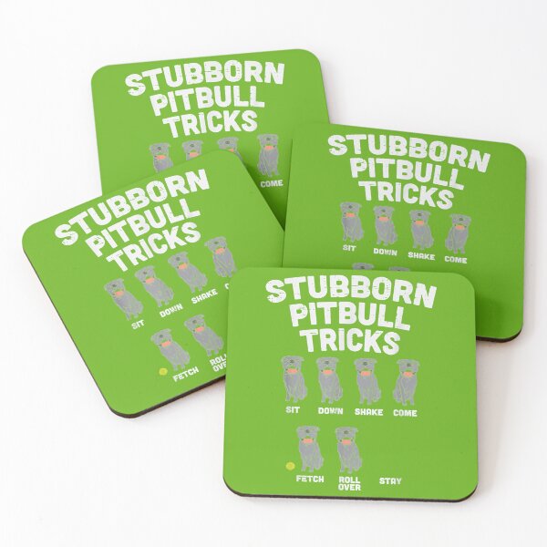 Item preview, Stubborn Pitbull Tricks Funny Pittie Dog Lover Owner Gift   designed and sold by SalteeDucAnh.