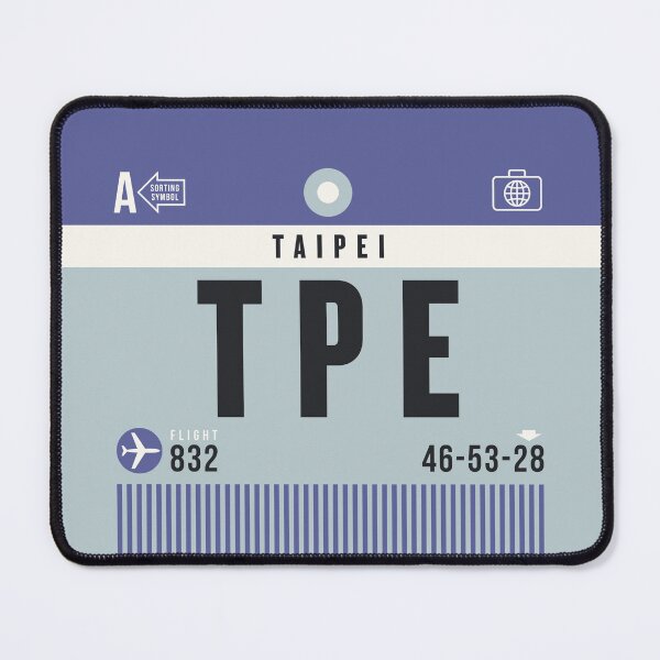 Item preview, Luggage Tag A - TPE Taipei Taiwan designed and sold by VoodooCircus.