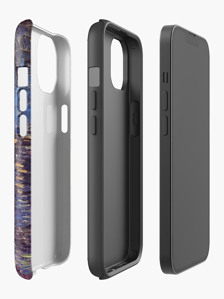 Alternate view of Starry Night over the Rhone, Vincent van Gogh. iPhone Case