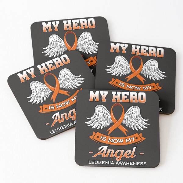 Item preview, My Hero Is Now My Angel Leukemia Orange Ribbon Bone Marrow  designed and sold by schromtlmaascha.