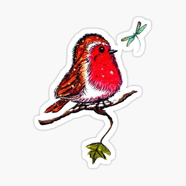 Item preview, Red Robin and Dragonfly designed and sold by Linda Callaghan.