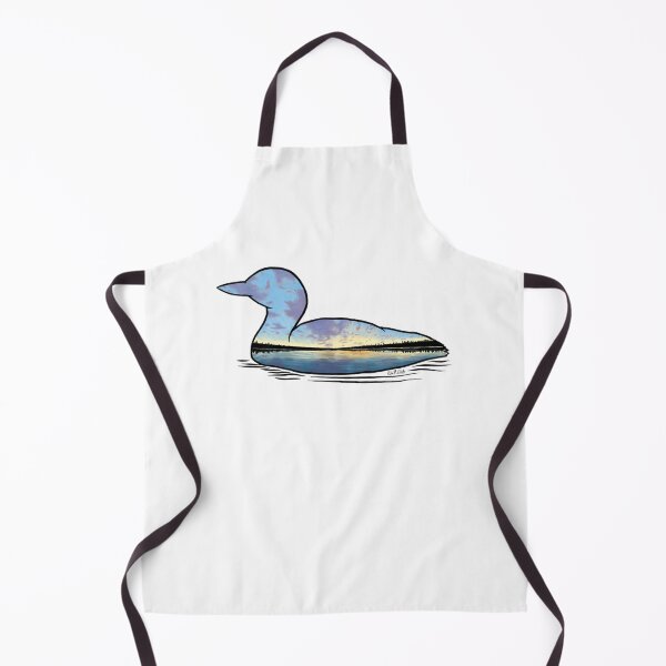 Item preview, Loon Silhouette - Sunrise _amp_ Antique White   designed and sold by BeastMaximus.