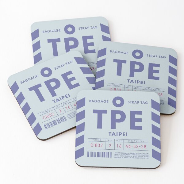 Item preview, Luggage Tag D - TPE Taipei Taiwan designed and sold by VoodooCircus.