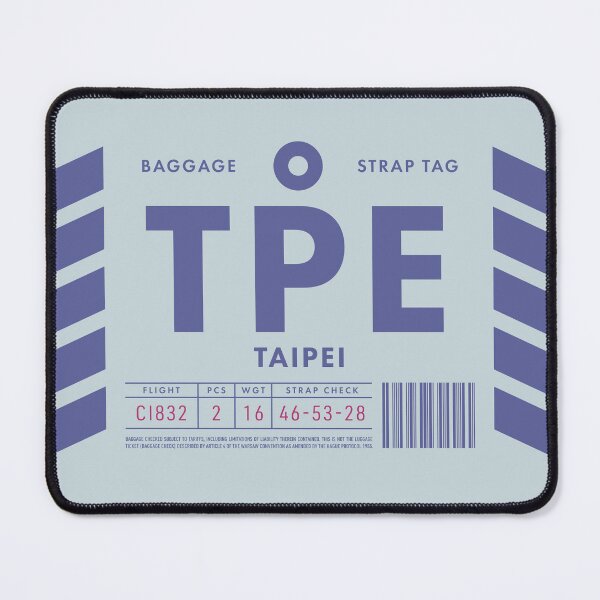 Item preview, Luggage Tag D - TPE Taipei Taiwan designed and sold by VoodooCircus.