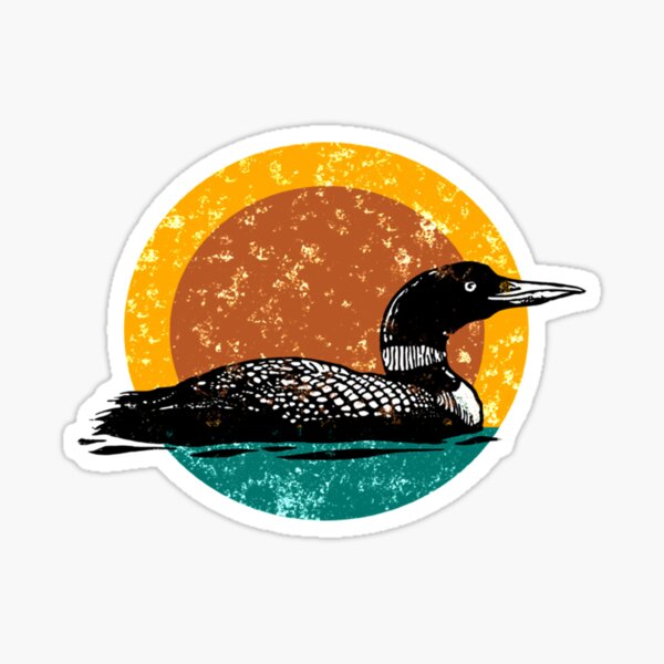 Item preview, Loon Sunset- Faded Look with Retro Colors   designed and sold by BeastMaximus.