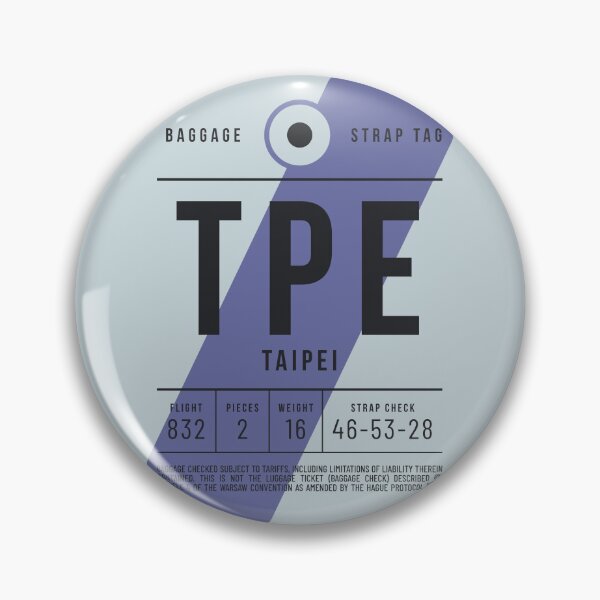 Item preview, Luggage Tag E - TPE Taipei Taiwan designed and sold by VoodooCircus.