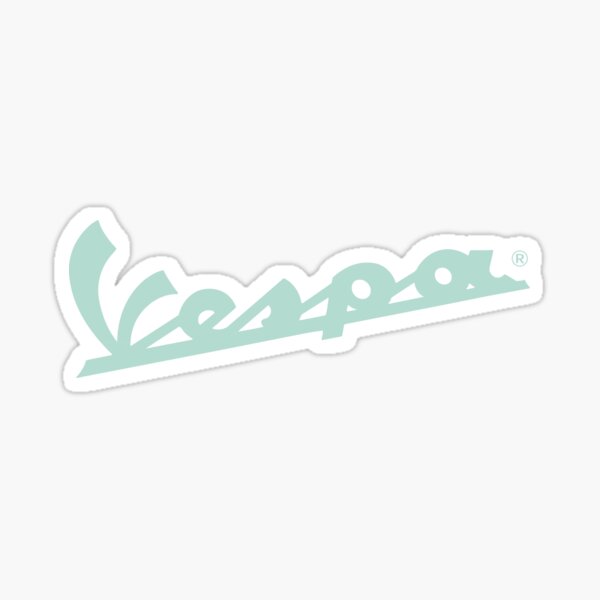 Vespa Logo Mint Sticker