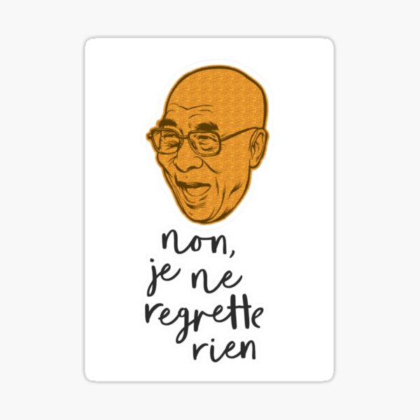 Item preview, No I do not regret anything designed and sold by TutuTees.