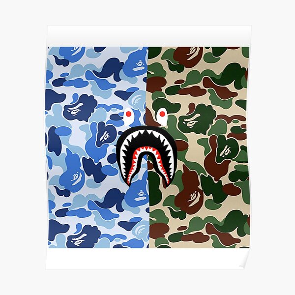 bape shark Art Board Printundefined by hmeeed