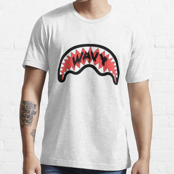 Buy Grey and Pink Bape Shark Mouth Shirt