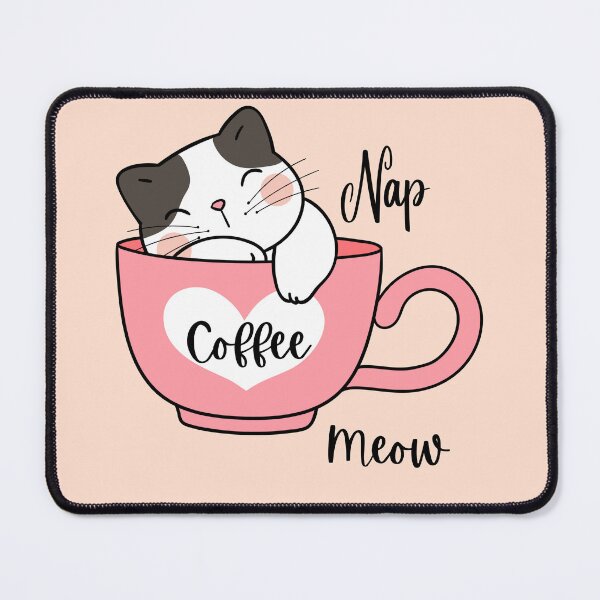 Item preview, Nap, Coffee, Meow - kitten design T-Shirt designed and sold by Art by Lilia.