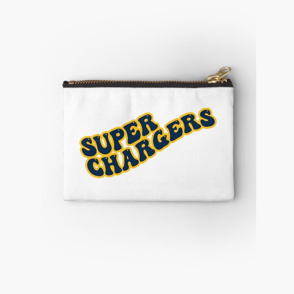 Item preview, Super Chargers Groovy with Navy blue text and Yellow Outline designed and sold by rickcel.