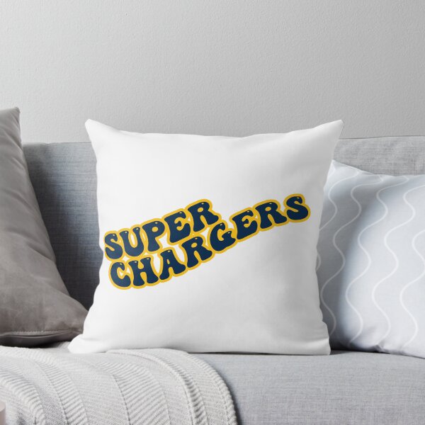 Item preview, Super Chargers Groovy with Navy blue text and Yellow Outline designed and sold by rickcel.