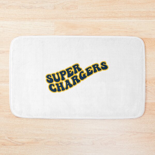 Item preview, Super Chargers Groovy with Navy blue text and Yellow Outline designed and sold by rickcel.