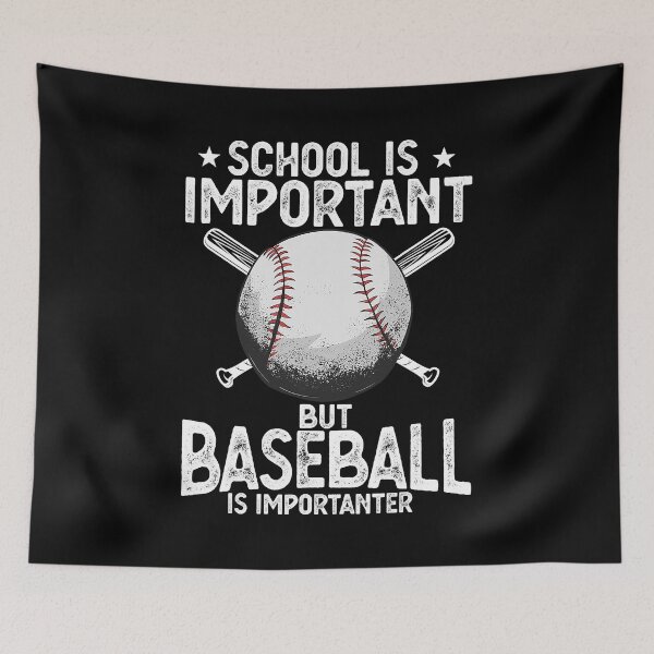 Item preview, School Is Important But Baseball Is Importanter Baseball Pitcher designed and sold by MichelSorour.
