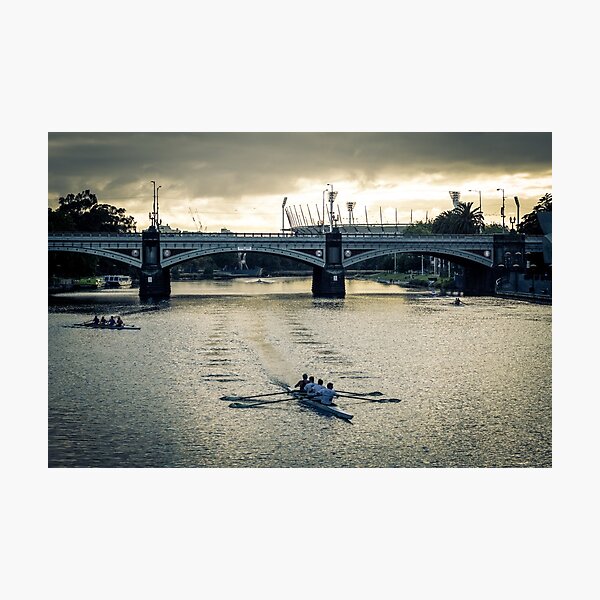 Item preview, Early Morning Rowers on the Yarra designed and sold by Matt Simner.