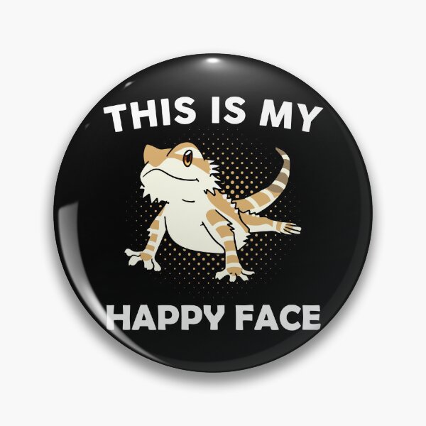 Artikelvorschau, This Is My Happy Face Bearded Dragon entworfen und verkauft von toddroot96.