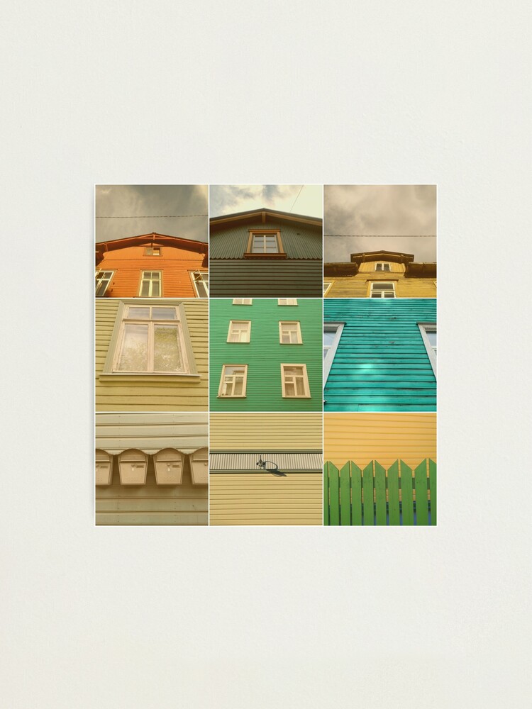 Alternate view of Wooden House Collage Photographic Print