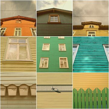 Artwork thumbnail, Wooden House Collage by TalBright