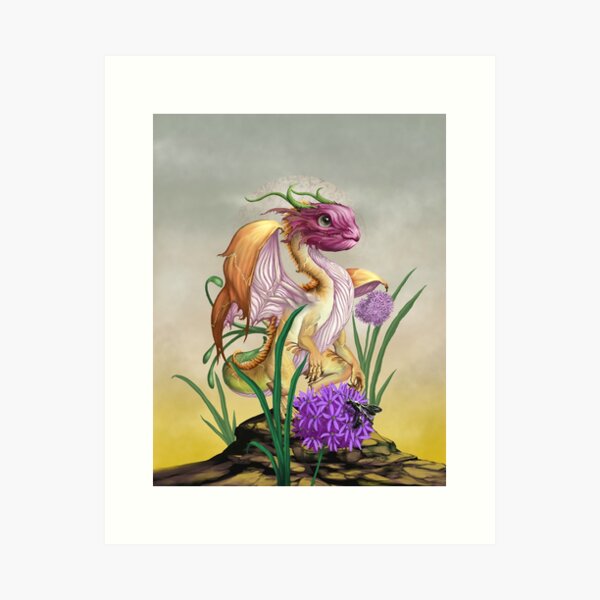 Onion Dragon Art Print