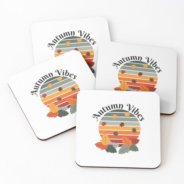 Item preview, Autumn Vibes Falling Leaves Quote designed and sold by colormepixels.