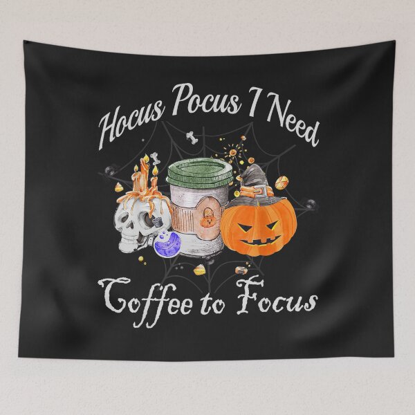 Item preview, Hocus Pocus I Need Coffee to Focus Halloween Teacher witch designed and sold by NaomiTankersly.