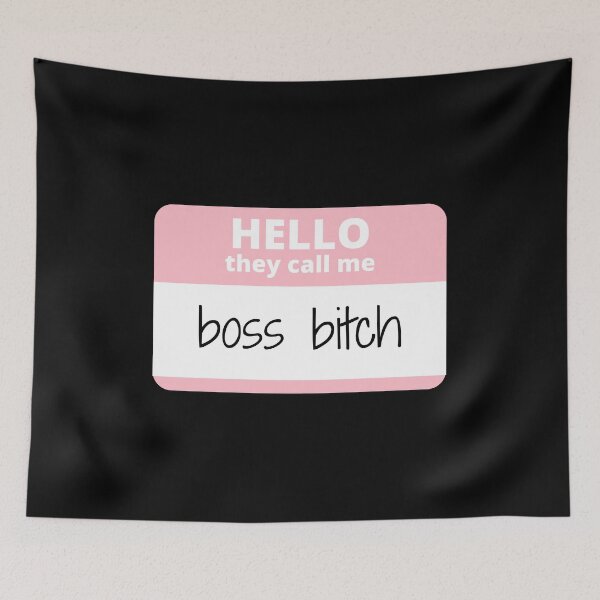 Item preview, HELLO they call me boss b*tch designed and sold by Colorful-Inspo.