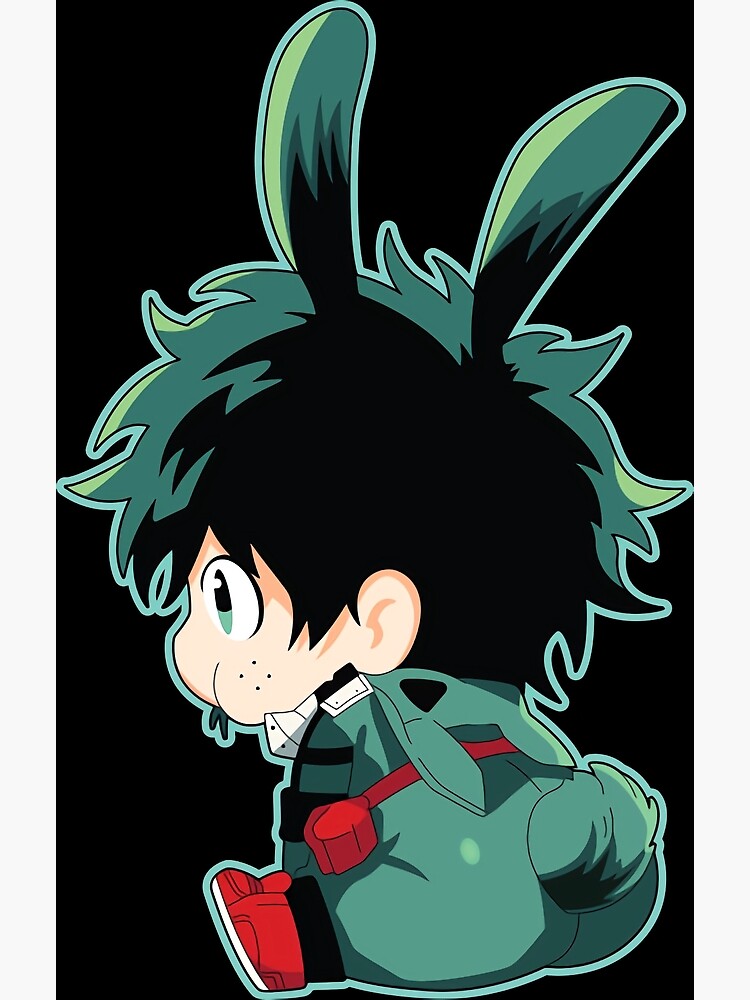 "MHA Anime Bunny Izuku Midoriya/Gift For Fans" Poster for Sale by