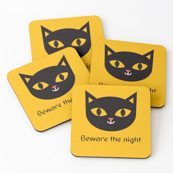 Item preview, Black Halloween cat - Beware The Night  designed and sold by Nero9o.