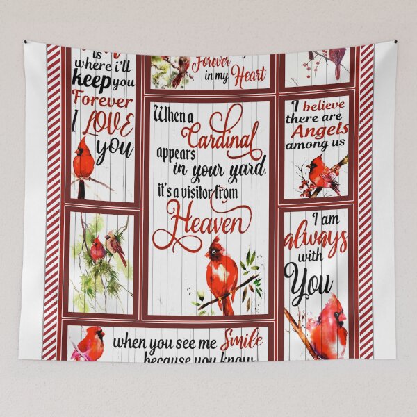 Item preview, When A Cardinal Appears In Your Yard It's A Visitor From Heaven designed and sold by ameerasda.